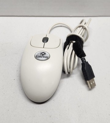 Vintage Gateway Logitech USB Wired Optical Wheel Mouse Model M-UR58 Untested