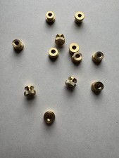 BRASS KNURLED THUMB NUTS. 8/32 , 12 PCS. NEW