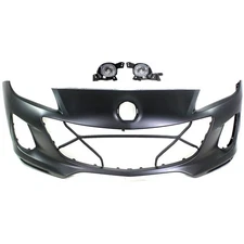 BGV450031EBB, BGV851680A, BGV851690 CAPA Bumper Covers Fascias Set of 3 Front