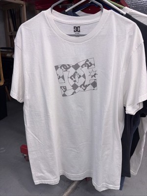 Vintage DC Shoes Shirt Men s extra large White Skate Logo Grunge Punk Skater