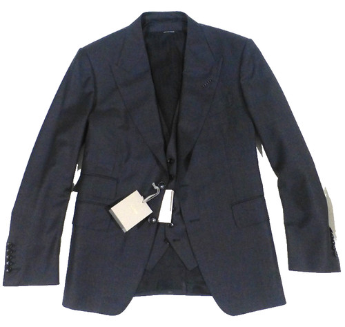 TOM FORD Blazer Vest 54C/44S New Italy Suit Jacket Shelton NWT Peaked Lapel