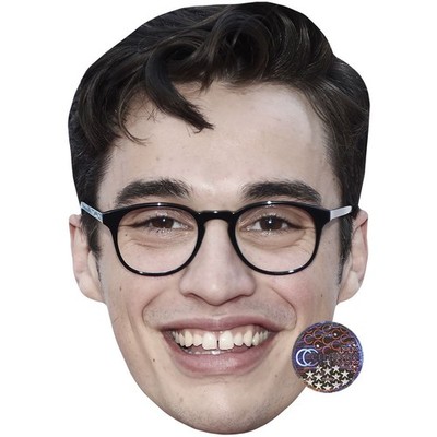 Joey Bragg (Smile) Celebrity Mask, Flat Card Face, Fancy Dress Mask