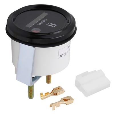 12V-36V DC AC 6-stelliger runder Quarz-Stundenzähler Tester für Auto LKW Motor