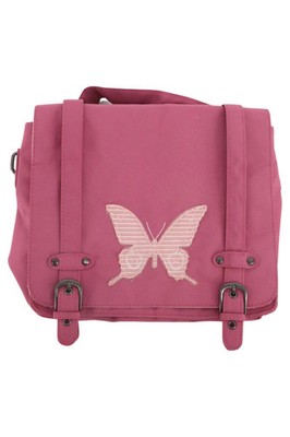 BELLYBUTTON Umhängetasche Damen Rosa Schmetterling Applikation Stoff Casual