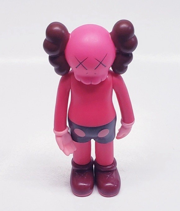 Vintage 2004 KAWS Medicom Toy Blush Red Companion Vinyl