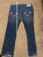 True Religion Men s Straight Leg Jeans Blue M...