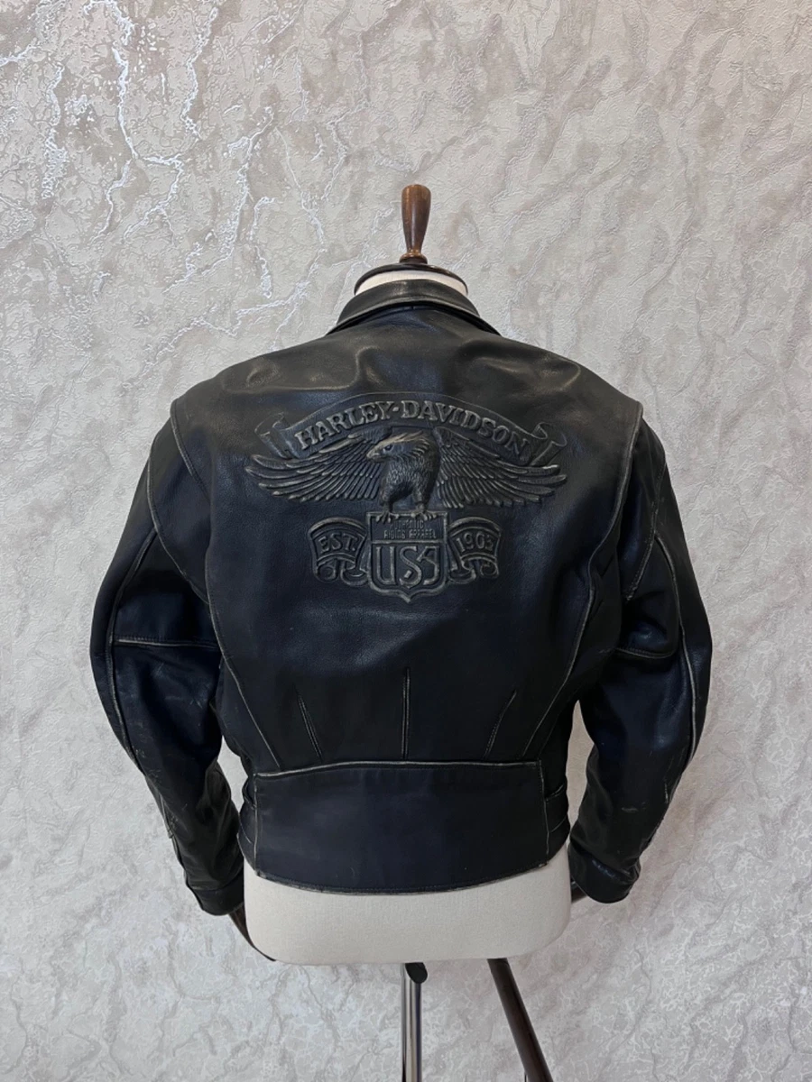 Harley Davidson Leather Jacket Embossed for sale | eBay