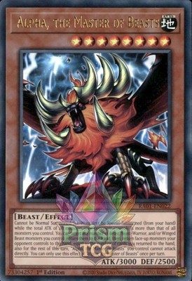 1. Auflage Alpha, der Meister der Bestien Ultra Rare RA01-DE022 Yugioh