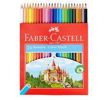 FABER-CASTELL CASTLE Buntstifte farbsortiert, 24 St.
