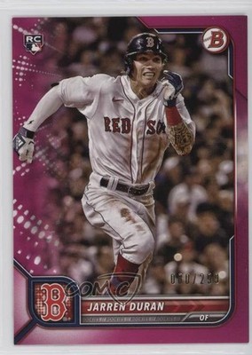2022 Bowman Fuchsia Border 80/299 Jarren Duran #84 Rookie RC 0su2