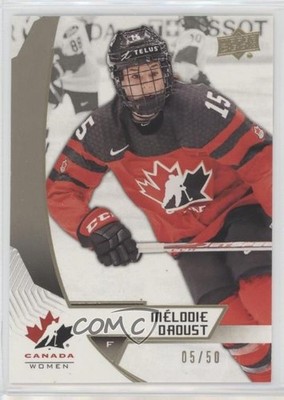 2019 Upper Deck Team Canada Juniors Midnight 5/50 Melodie Daoust #43 av1