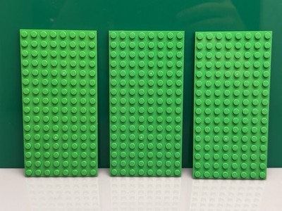 Lego Grundplatten 8x16 92438 aus Achterbahn Set 10261, Baumhaus - 3 Stück