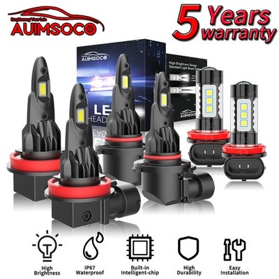 For Toyota Venza 2009-2015 Super Bright White LED Headlight Kit Bulbs 80000LM 6x
