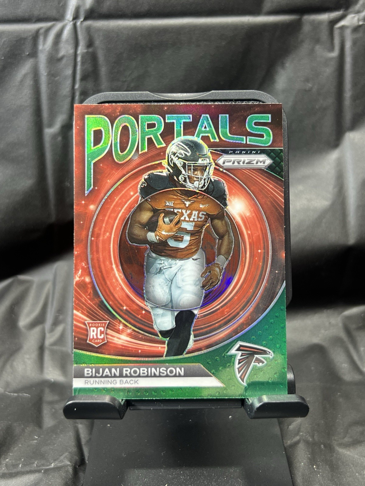 2023 Panini Prizm - Portals Bijan Robinson #PO-8 Green Prizm (RC)