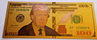 Donald Trump Gold $100 Bill Novelty Collectible 24K Gold Foil Note Souvenir — photo 1