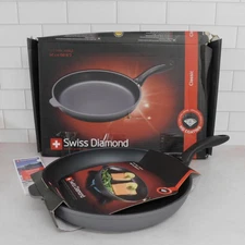 Swiss Diamond Classic HD Nonstick Fry Pan, 12.5 Inch - NEW