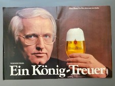 Werner Veigel König-Treuer König-Pilsener Bier 1978 Vintage Ad Werbung Reklame