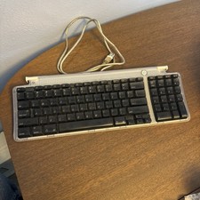 Vintage Apple iMac USB Wired Keyboard Plug  Play Blue