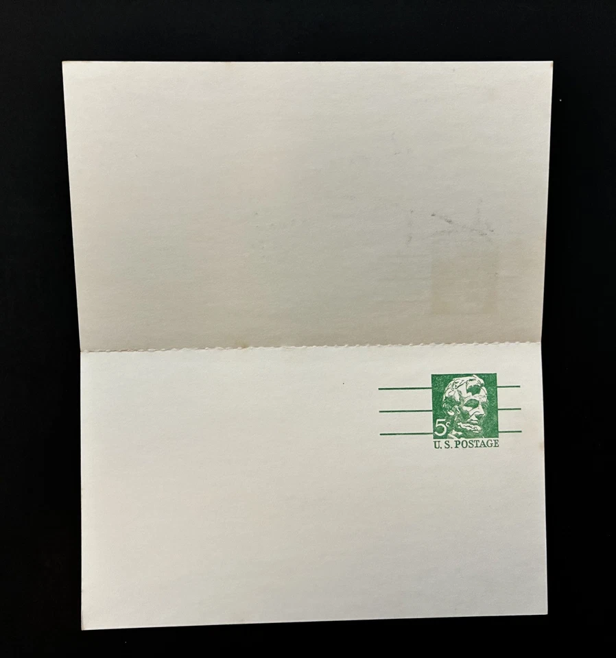 US Stamp, FDC, Scott #UX55 Lincoln . Postal cards - Image 2 of 3