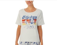 Disney Women's 2-Pc. Mickey Mouse Pajama Top XL