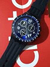 Swatch NITESPEED (SUSB402) cronografo al quarzo analogico blu/nero - tachimetro
