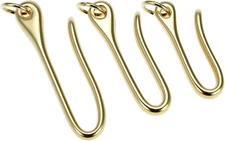 3Pcs Belt Key U Hook Clip Ring Holder Chain Keychain Brass Men Women Wallet Chai