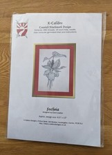 'FUCHSIA' ~ Counted Blackwork Design Kit by X-Calibre