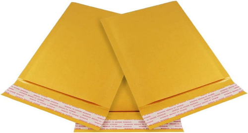 4x8 #000 Kraft Bubble Mailers Padded Envelopes Self-Seal Shipping Packing Bags - Picture 1 of 5