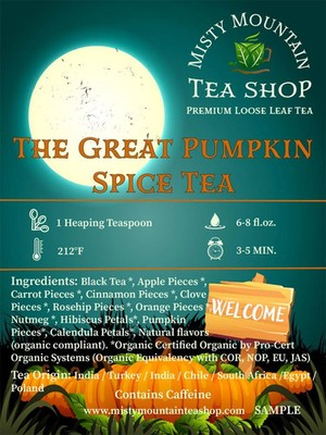 The Great Pumpkin Spice Tea