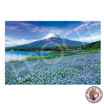 NEUE EPOCHE 1000-teiliges Puzzle Nemophila Blooming Mt. Fuji - Yamanashi 50x