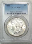 1883 P Morgan Silver Dollar PCGS MS63 Frosty White New Holder #Y282