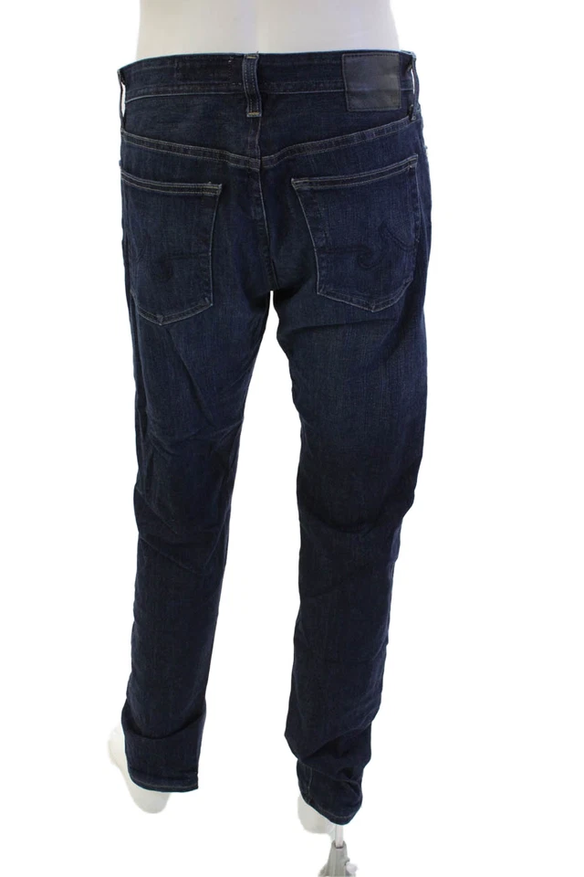 Pantalones de mezclilla AG Adriano Goldschmied para hombre Tellis modernos de pierna ajustada azules talla 33X34 Foto 3 de 4