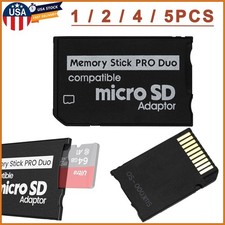 Memory Stick Pro Duo Adapter For SONY Camera PSP Micro SD SDHC TF Card Converter