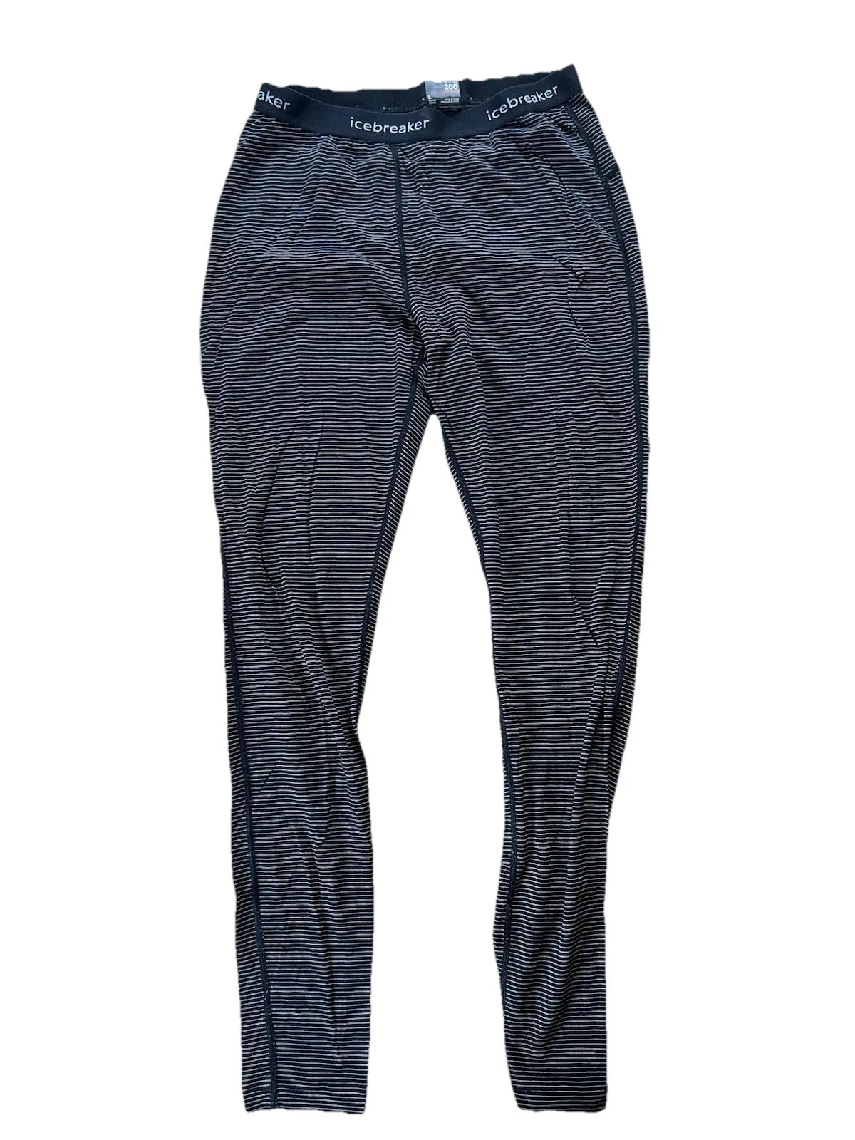 Icebreaker Women's 200 Oasis Leggings Sz Large Gritstone Heather Baselayer