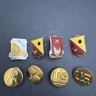 WW2 US Military Pins & Buttons  (Lot Of  8)