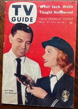 July 24 - 30, 1954 TV GUIDE, Jack Webb, Angela Lansbury, Jack Parr, & more