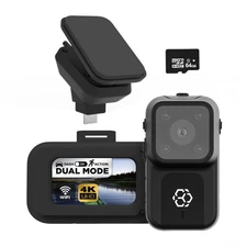 ADC Solutions BEON3BK-6/2 Auto YADA BEON 4K Mini Dash Cam and Body Cam 2-in-1