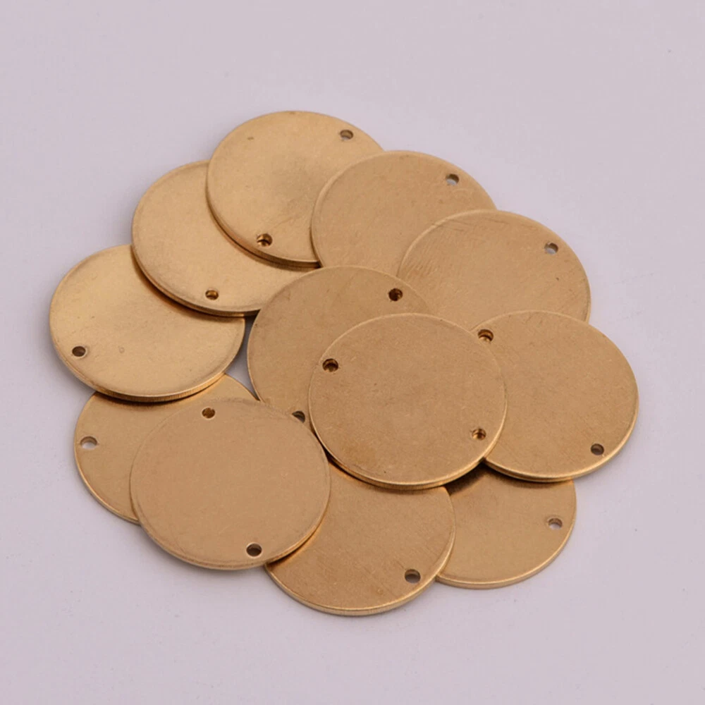 10pcs brass stamping blanks metal stamping tags Blank Engraving Tag Blank