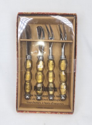 Pier 1 Imports Canape Knife/Appetizer Fork Set NIB