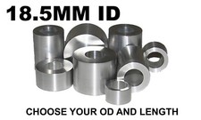 ALUMINUM 18.5MM ID X 31MM, 30MM, 29MM, 28MM, 27MM OR 26MM OD BUSHING SPACER