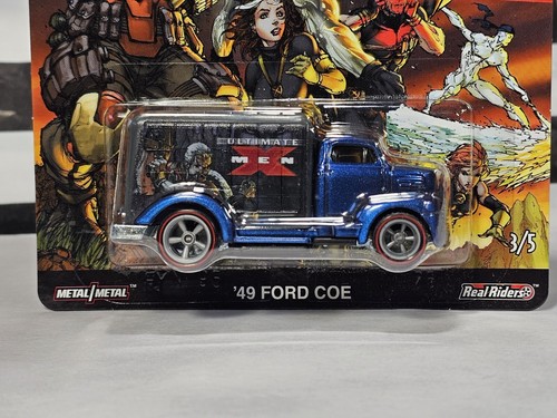 Hot Wheels 2019 Pop Culture X-Men '49 FORD COE 3/5 w/ Real Rider Redlines Truck - Picture 5 of 10