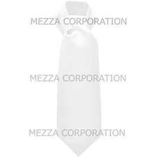 New Vesuvio Napoli Men's Polyester Ascot Cravat Necktie Wedding Solid White