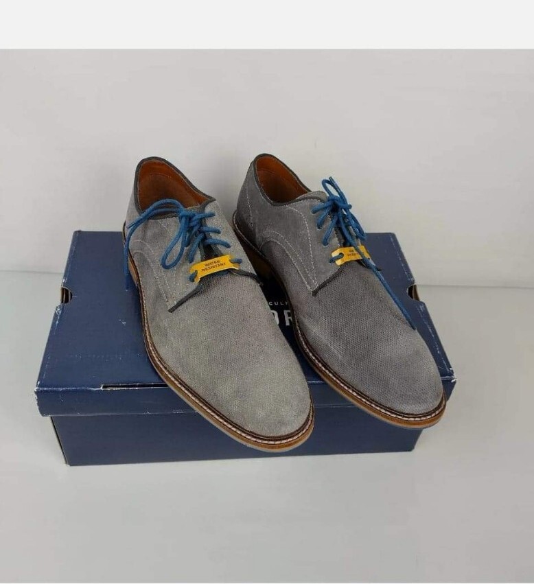 Stafford Mison Gray Oxford Shoes Size 13 Stafford Mison Water Resistant Gray Oxford Shoes - Men main image 4