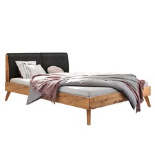 HASENA Bett Simone 20 Wildeiche natur Polsterkopfteil smoke 140x200