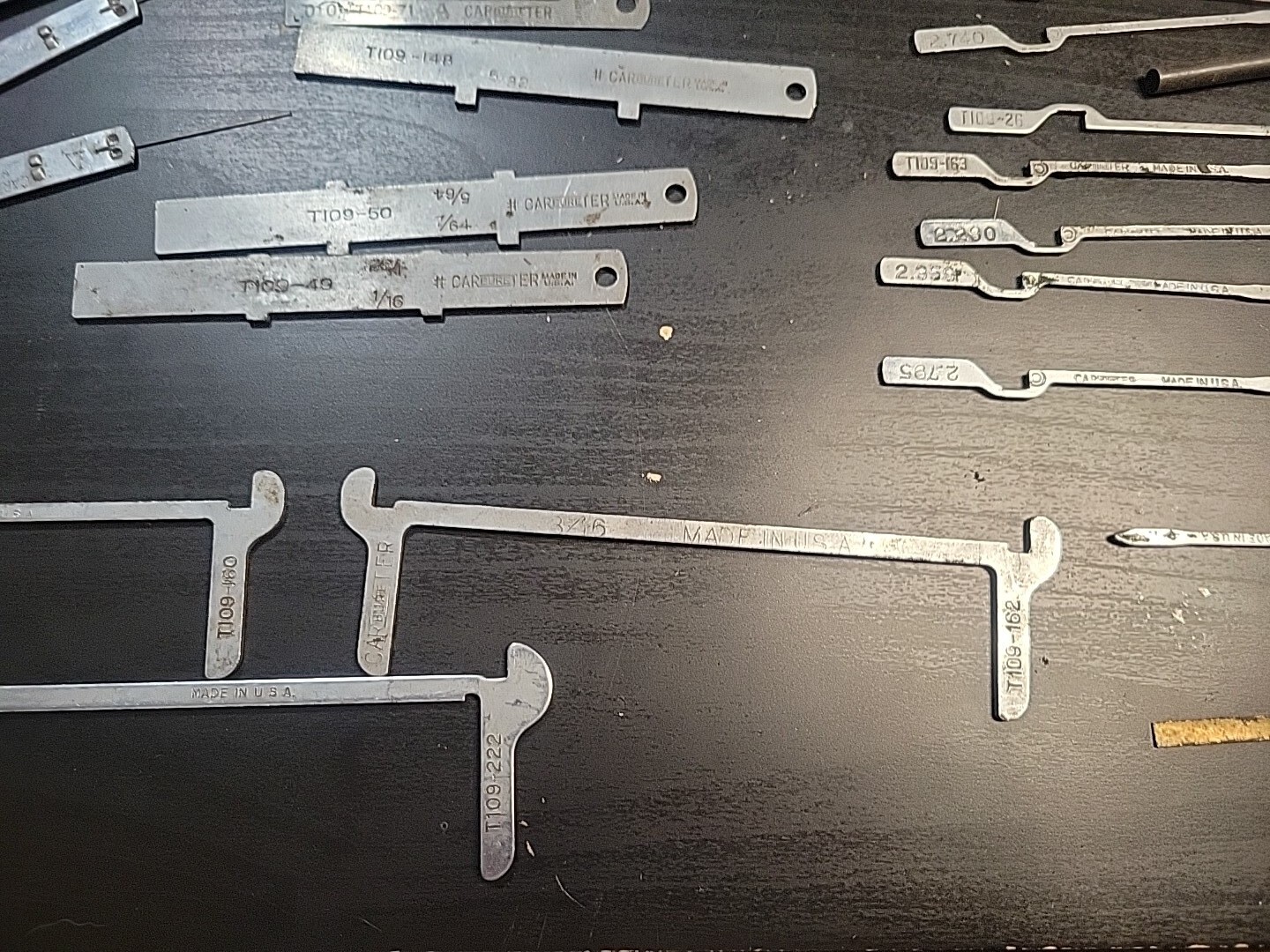 Vintage Carter Carburetor Tool / Repair Box Gauges Jets Etc eBay