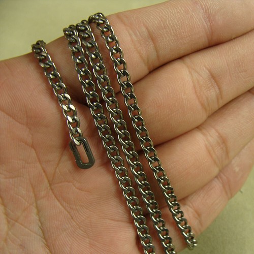 Ultra Light TA1 Pure Titanium Link Chain Necklace Men And Women Hip Hop Chain Non-Allergic Non-Tarnish Colorfast Chain Necklace - Foto 6