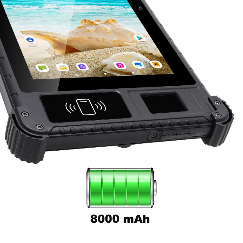 8 inch WIFI 4G LTE Android Rugged Tablet PC Industrial NFC Phone Mobile Dual SIM - Image 3 of 4
