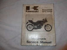KAWASAKI  GPZ250 R MANUAL GENUINE WORKSHOP MANUAL