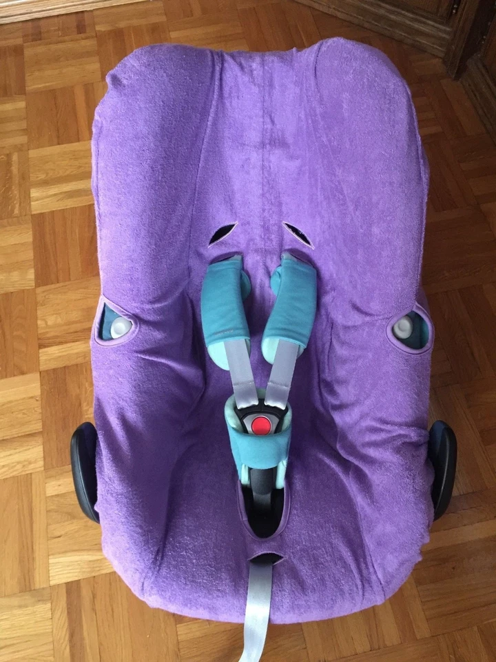 EKO Sommerbezug Schonbezug Frottee für Maxi-cosi Pebble, Plus, Pro + Rock NEU lila