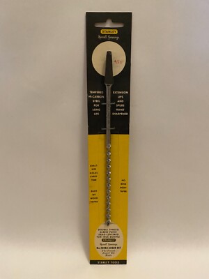 NOS - STANLEY RUSSELL JENNINGS #100RJ - 4/16  AUGER BRACE BIT - MOC - NEW